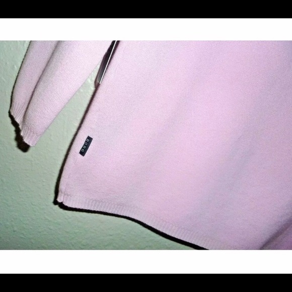 BCBGMAXAZRIA Knit top Pink Cardigan Size PL NWT - Picture 7 of 7